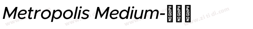 Metropolis Medium字体转换